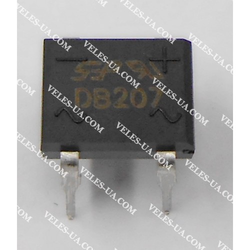 міст 2 A x 1000V корпус dip4, DB207 (артикул: DB207 dip4) міст 2 A x 1000V корпус dip4, DB207 (артикул: DB207 dip4)